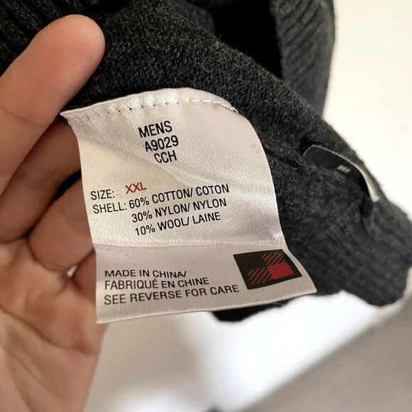 Woolrich gray half zip pullover sweater comfortable warm knit classic winter top - Picture 6 of 6